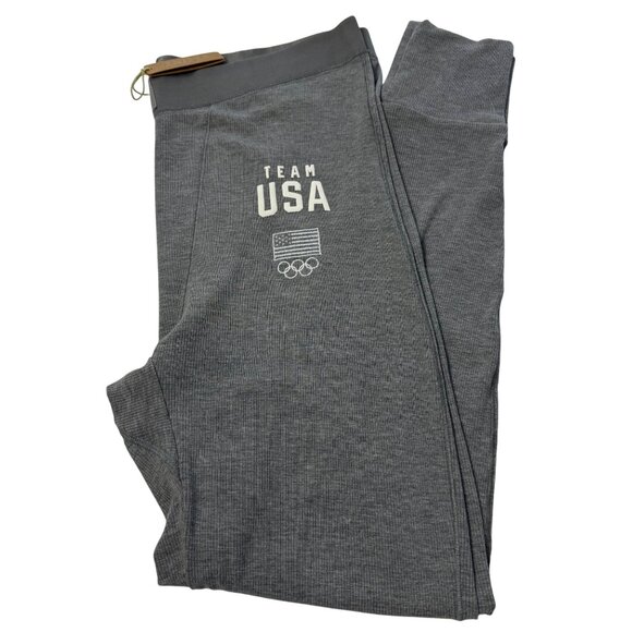 SKIMS Soft Lounge Leggings Team USA Olympic Capsule Heather Gray 2X - Picture 3 of 11